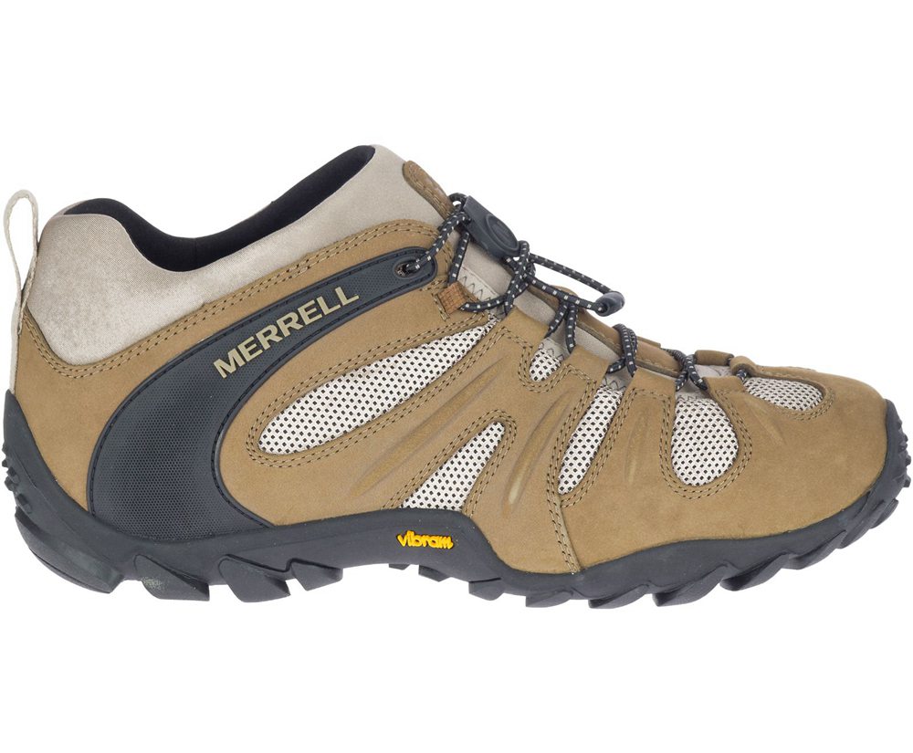 Buty Trekkingowe Merrell Męskie Brązowe/Czarne - Chameleon 8 Stretch - 046738-AYR